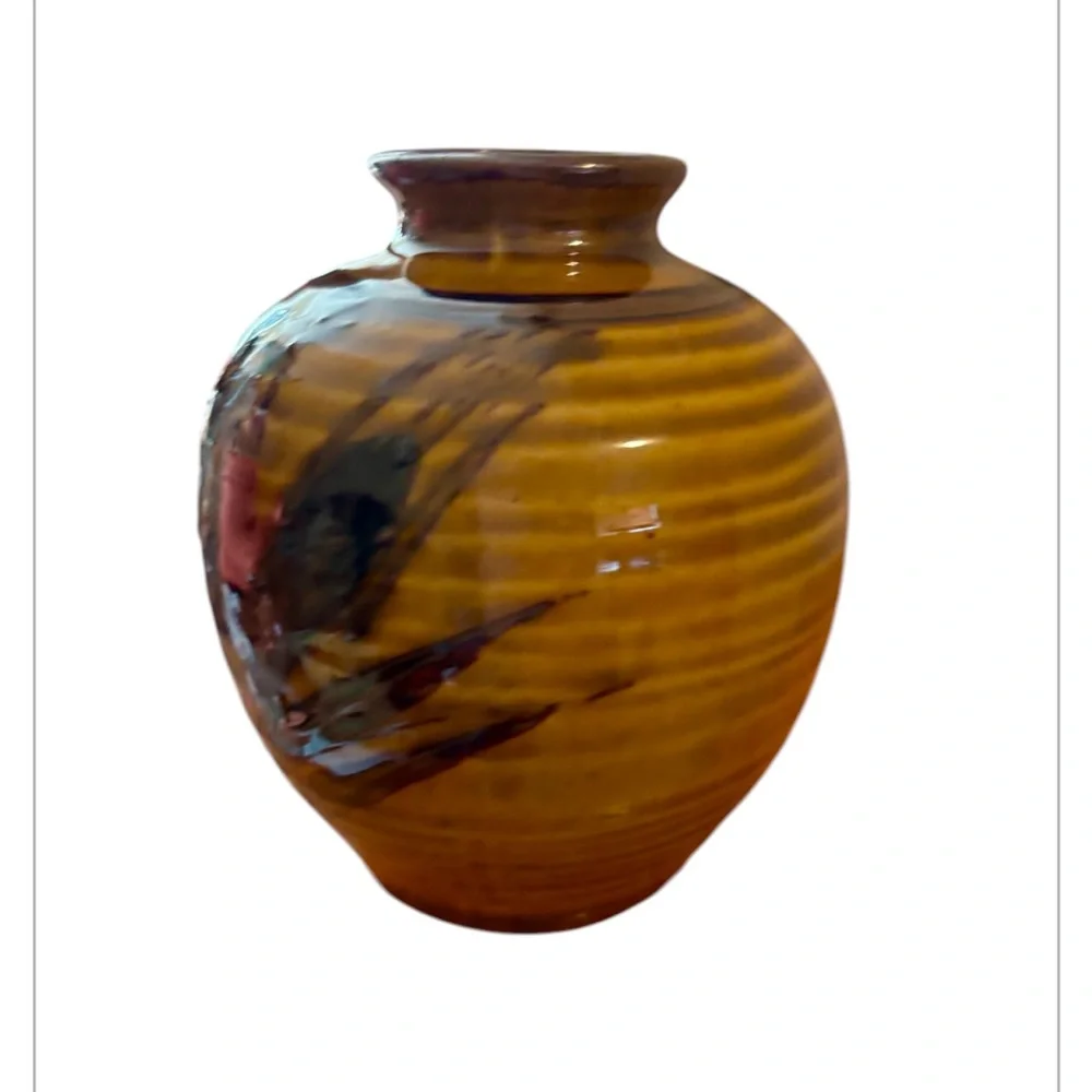 *3 for $30* VINTAGE STONEWARE VASE, Pottery. Made in Japan. - Picture 3 of 7